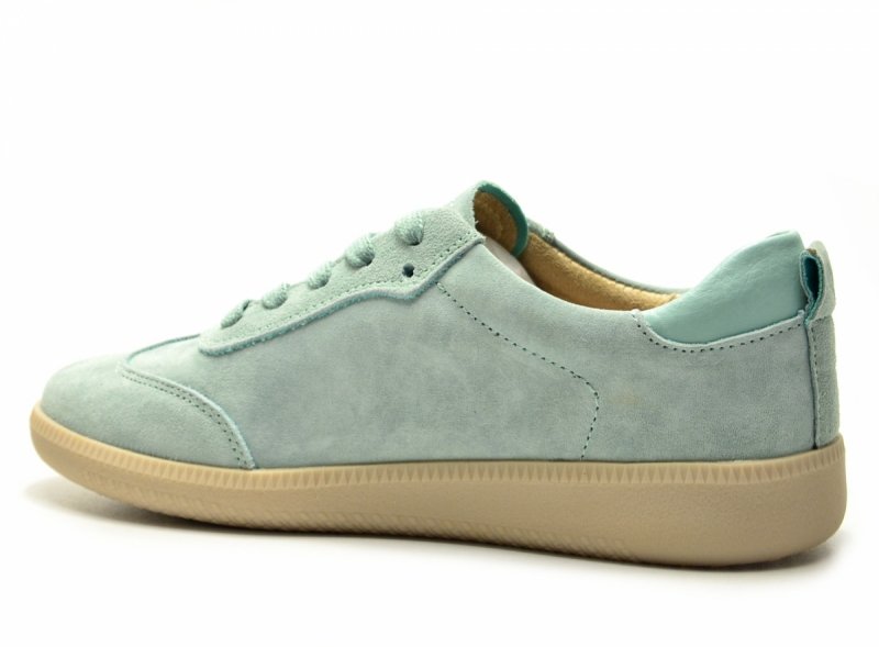 Półbuty sneakersy 39 skóra FILIPPO 7508 zielone skórzane zamsz