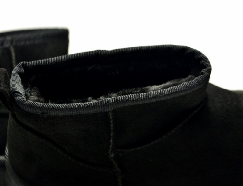 Botki 38 POTOCKI 16322 czarne zamsz płaskie damskie 