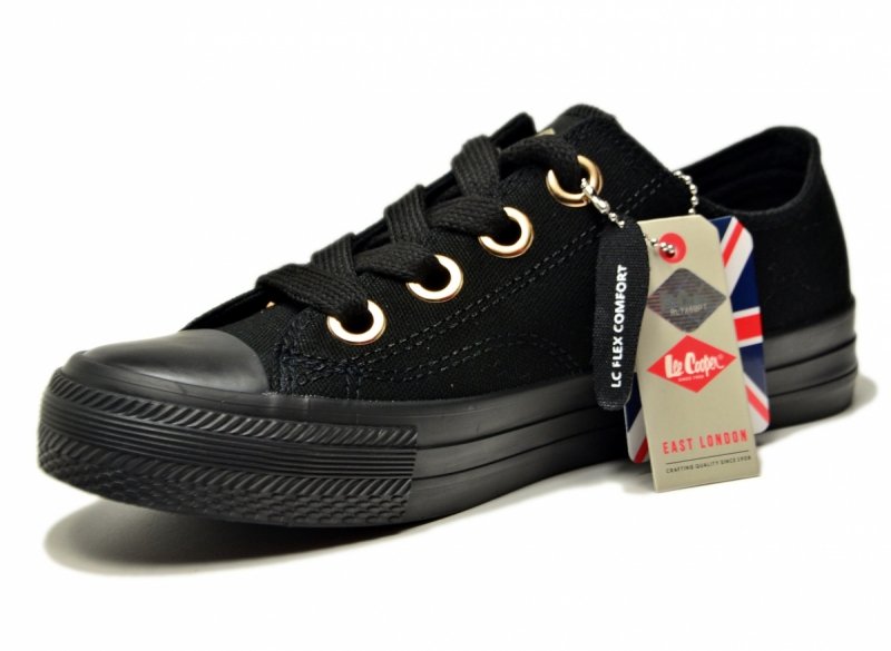 Trampki czarne 38 LEE COOPER 4069 półbuty
