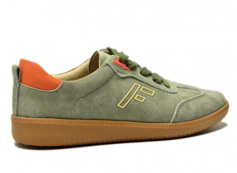 Sneakersy zielone 41 skóra FILIPPO 7510 skórzane półbuty zamsz