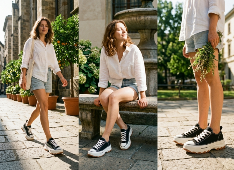 Trampki czarne 37 FILIPPO 7092 półbuty damskie 