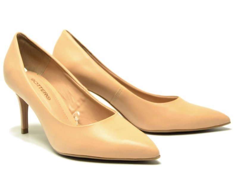 Czółenka 37 szpilki BOTTERO skóra beż 353721 beżowe