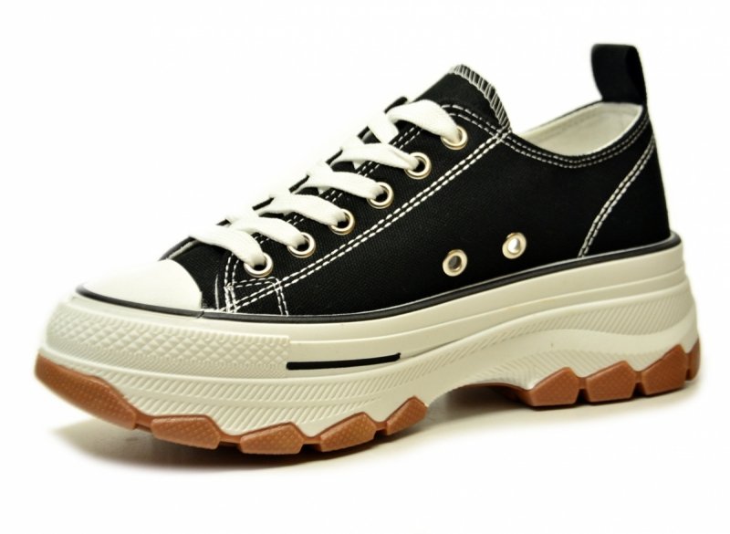 Trampki czarne 38 FILIPPO 7092 półbuty damskie 