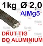 DRUT TIG AlMg5 DO ALUMINIUM Ø 2,0 mm 
