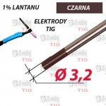 WL10 ELEKTRODA TIG CZARNA Ø 3,2 mm 