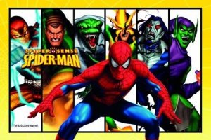 Modecor - opłatek na tort prostokątny Spider-man Enemies