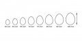 Dwustronne foremki do wykrawania jajeczka DELÍCIA, 8 rozmiarów TESCOMA