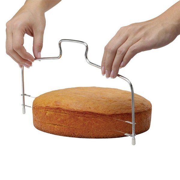 Nóż strunowy STRUNA do cięcia ciasta BISZKOPTU tortu 30 cm