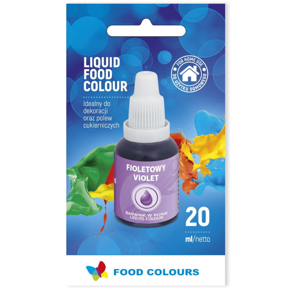 Barwnik spożywczy w płynie FIOLETOWY 20ml - Food Colours