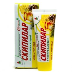 Warming Gel Cream SKIPILAR Honey and Mustard, 75 ml