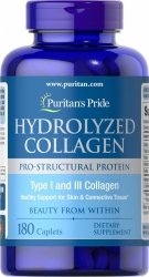Hydrolizowany Kolagen 1000 mg, Puritan's Pride, 180 tabletek