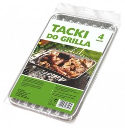Sarantis Jan Niezbędny Grosik Tacki do grilla (duże) 1op-4szt