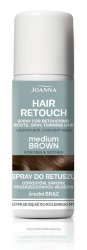 JOANNA Hair Retouch Spray do retuszu odrostów,siwizny i przerzedzonych włosów - Medium Brown 75 ml