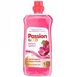PASSION GOLD Uniwersalny płyn do mycia podłóg Tulipan i Liczi 1 L
