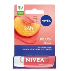 NIVEA Lip Care Pielęgnująca pomadka do ust - Peach Shine 4.8 g