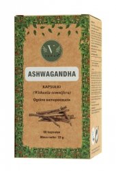 VANAN Ashwagandha Suplement diety wspomagający siłę, spokój i witalność Kapsułki 60 szt.