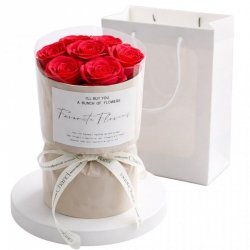 ECARLA Bukiet zapachowych kwiatów mydlanych w pudełku Flower Box LED 7 szt. BUK27CZE