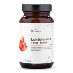 AURA HERBALS Laktoferyna + beta-glukan Suplement diety w kapsułkach 1 op. - 60 szt.