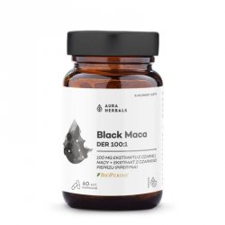 AURA HERBALS Black Maca DER 100:1 Suplement diety w kapsułkach 1 op. - 60 szt.