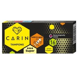 CARIN Tampony SUPER, 16 sztuk