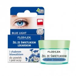 FLOSLEK Oczy Żel ze świetlikiem lekarskim i chabrem bławatkiem do powiek i pod oczy 10 g