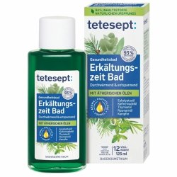 Rozgrzewający Płyn do Kąpieli z Olejkami Eterycznymi, Tetesept Erkältungszeit Bad, 125 ml