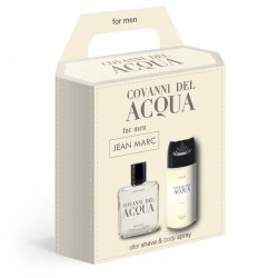 JEAN MARC Covanni Del Acqua Zestaw prezentowy męski - dezodorant 150 ml + woda po goleniu 100 ml