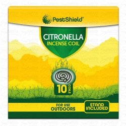 CITRONELLA Spirala z podstawką metalową, 10 sztuk