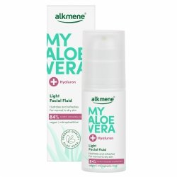 Fluid do twarzy z aloesem i kwasem hialuronowym, Alkmene My Aloe Vera, 50 ml