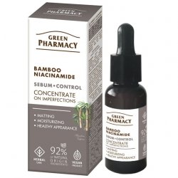 Bambus + Niacynamid Koncentrat przeciw niedoskonałościom skóry, Green Pharmacy, 30ml