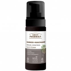 Bambus + Niacynamid Pianka  do Twarzy, Green Pharmacy, 150ml