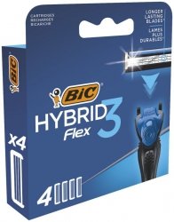 Bic System Wkłady do maszynki Hybrid Flex 3 Blister  1op.-4szt
