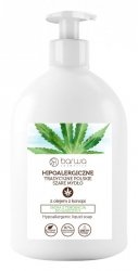 BARWA Hipoalergiczna Mydło w płynie tradycyjne polskie szare - z olejem z konopi  500ml