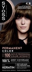 SYOSS Permanent Color Farba do włosów 4-8 Czekoladowy Brąz