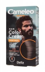 DELIA CAMELEO MEN Krem koloryzujący do włosów, brody i wąsów 3.0 Dark  Brown