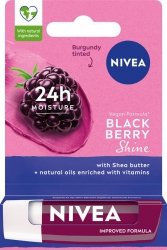 NIVEA Lip Care Pielęgnująca pomadka do ust - Blackberry Shine 4,8g