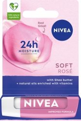 NIVEA Lip Care Pielęgnująca pomadka do ust - Soft Rose 4.8 g