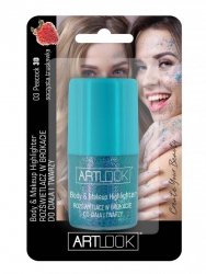 Art. Look Rozświetlacz w brokacie do ciała i twarzy w kulce - niebieski