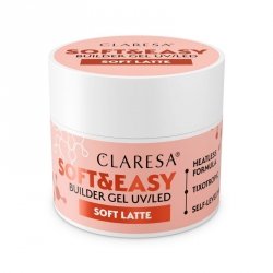 CLARESA Soft&Easy Żel budujący do paznokci Soft Latte 45 g