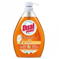 Płyn do mycia naczyń o konsystencji żelu z octem, Dual Power, 1000 ml