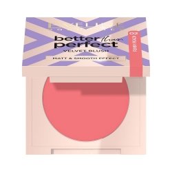 EVELINE Róż prasowany Better Than Perfect Velvet Blush 02 FUNNY PEACH