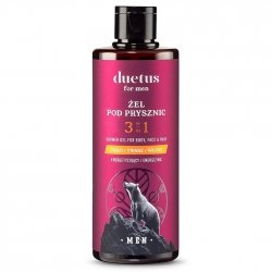Męski żel pod prysznic 3w1 energetyzujący, DUETUS FOR MEN, 300ml