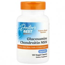 Glukozamina Chondroityna MSM, Doctor's Best, 120 kapsułek