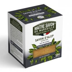 Mydło Aleppo z oliwą z oliwek i olejem laurowym, Maitre Savon de Marseille, 200g