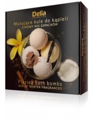 DELIA Musujące kule do kąpieli - Zimowy mix zapachów 4 x 100g