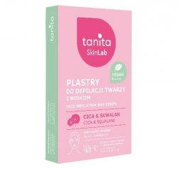 TANITA Skin Lab Plastry z woskiem do depilacji twarzy dla skóry suchej i wrażliwej - CICA & Skwalan 1 op.