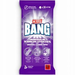 Cillit Bang Uniwersalne ściereczki czyszczące eukaliptus i paczula 36 sztuk