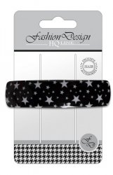 TOP CHOICE Spinka do włosów - automatyczna wzory z połyskiem (28540) 1 szt. - mix kolorów