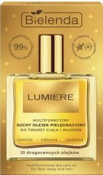 BIELENDA Lumiere Multifunkcyjny suchy olejek pielęgnacyjny do twarzy, ciała i włosów 50 ml