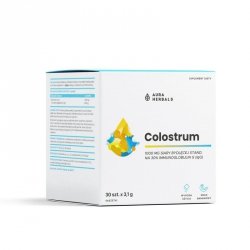 AURA HERBALS Colostrum 1000 mg Bananowe Suplement diety w saszetkach 1 op. - 30 szt.
